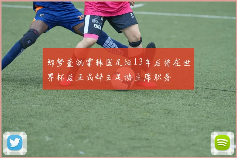 郑梦奎执掌韩国足坛13年后将在世界杯后正式辞去足协主席职务